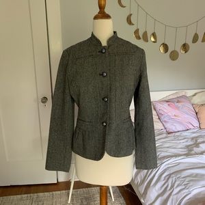 Gray wool blazer